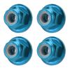 4Pcs RC Car Nuts M4 Aluminum Alloy 4mm Inner Diameter RC Car Accessory for 1 Celsius 10 Remote Control Vehicle