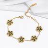 Cherry Epoxy Titanium Steel Bracelet for Women - Sweet Dopamine-Inspired Design