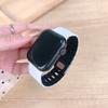 Silicone Band for Apple Watch Series 11 10 42mm/9 8 7 41mm/SE3 SE2 SE 6 5 4 40mm/3 2 1 38mm Magnetic Quick Release Strap