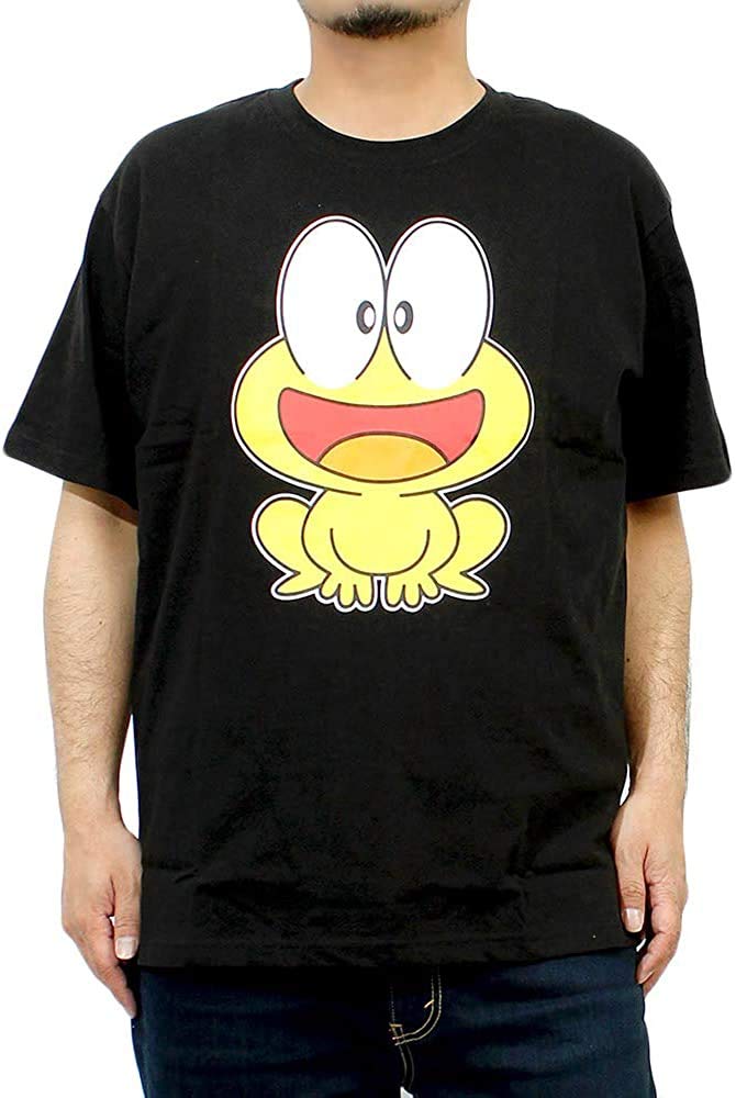 

One Colors Men s Pyonkichi Character Print Crew Neck T-Shirt, Short Sleeve, Size M, Black