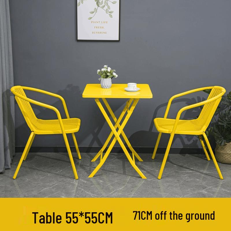 European Style Outdoor Cafe Milk Tea Table and Chair Set