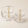 Tiered Plastic Serving Tray Cake Stand 2/3 Tier Reusable Dessert Plate Fruit Food Dishes Tableware Catering Buffet Sweet Table