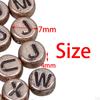 200 Pieces Acrylic Jewelry Beads 1.5 Mm Hole Loose Beads, Alphabetic Number Bead, for Key Chains