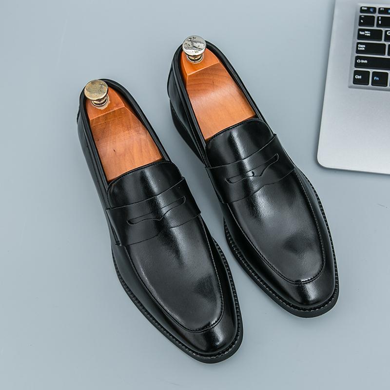 Fashion Stylish Daily Mens Driving Loafers Original Designer Casual Shoes Male Slip-on Flats Handmade Leather Business Shoes Moccasins
