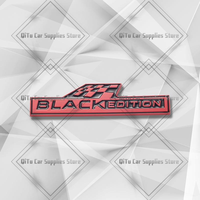 

Zinc Alloy Black Edition Badge Car Body Trunk Emblem 3D Grille Sticker For Skoda Kia Hyundai Dacia Volvo Opel Ford Subaru Jeep