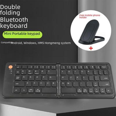 Portable Wireless Bluetooth Folding Keyboard for Laptop and Mobile