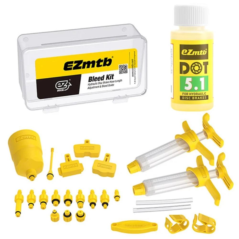 Bike Mineral Oil Injector Tool Brake Fluid Filler Oil Bleeder Hydraulic Disc Brake Maintenance Syringe Kit or1 bottle of oil
