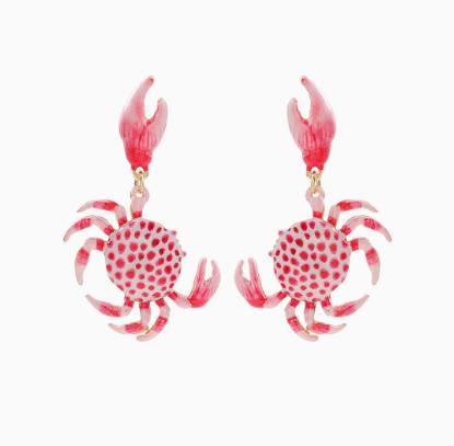 Exaggerated Crab Multi-Layer Earrings One Size
