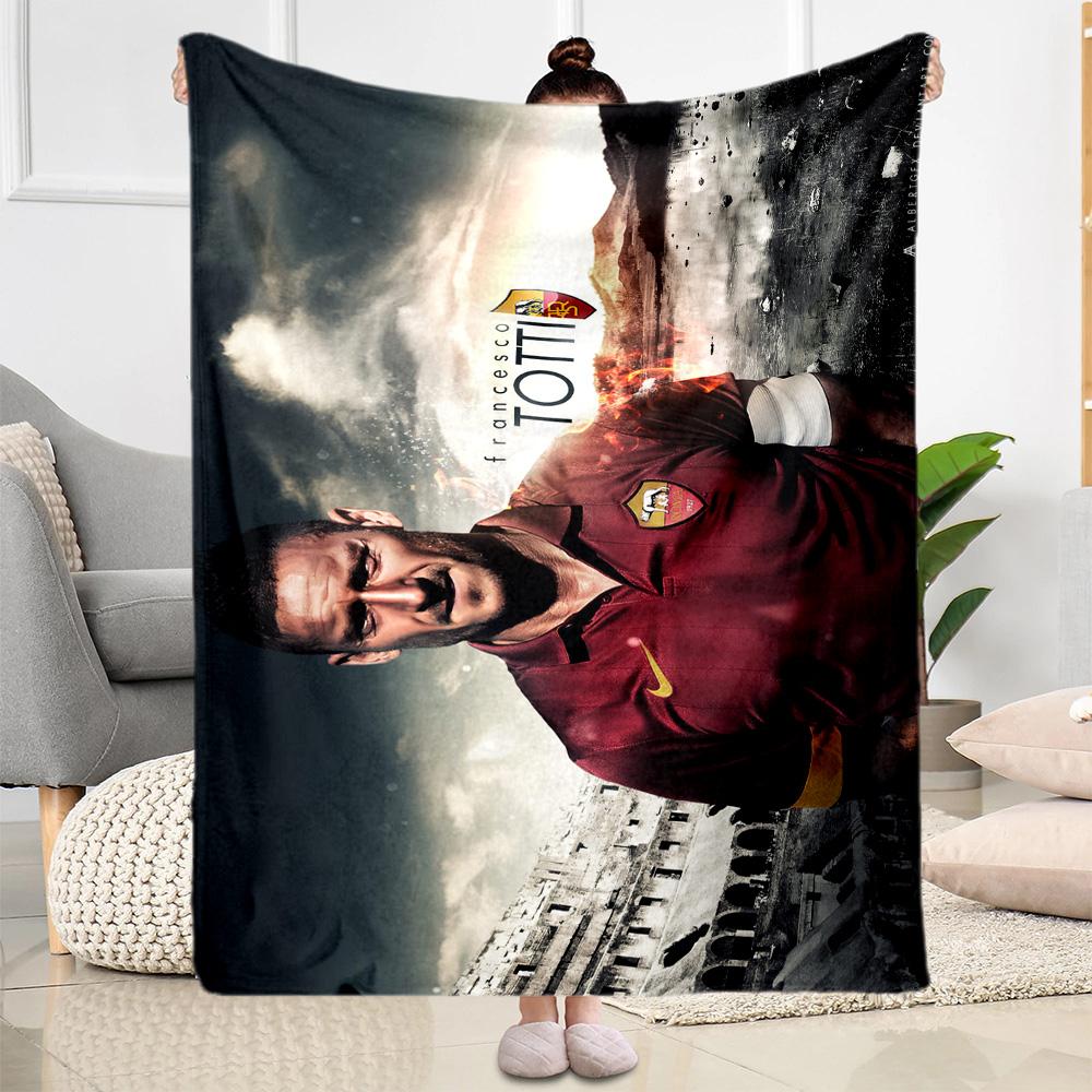 Football Player Yellow Kit Blanket Soft Warm Cozy Great for Couch Seaside Chair All-Season Use Digital Print Suitable for Gifting Relatives and Friend