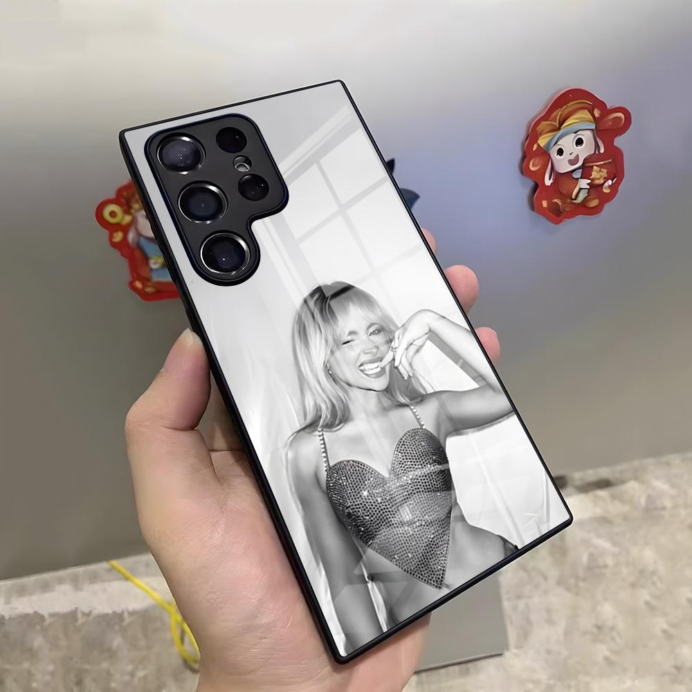 Singer S-Sabrina Carpenter Phone Case For Samsung S26 S25 Ultra S23 S22 S24 S20 Fe S21 Plus A54 A53 A16 Glass Cover