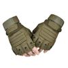 Cycling Half Finger Open Finger Protection Anti-skid Camping Training Black Hawk Gloves