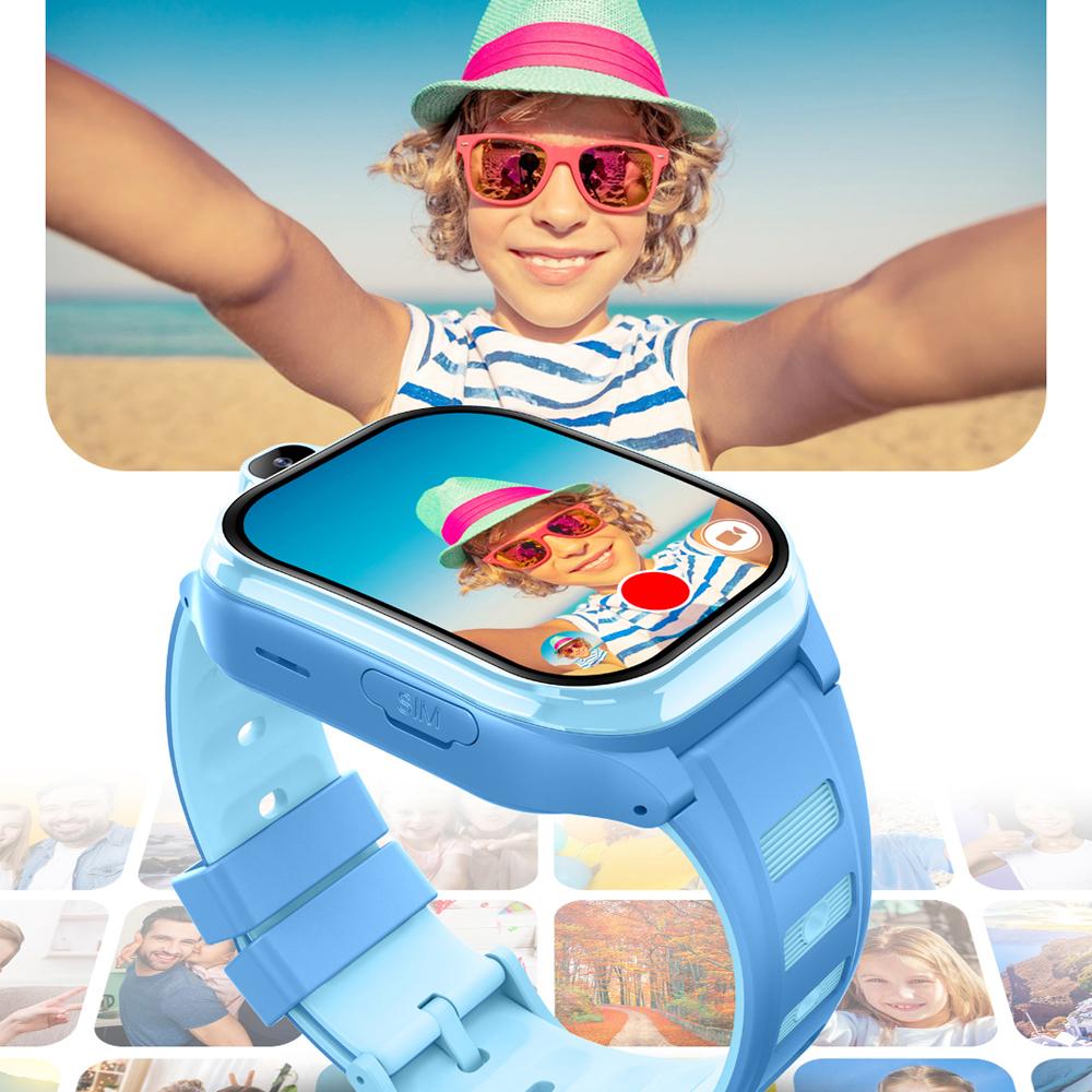 4G Smartwatch Kinder GPS WIFI Videoanruf APP Download Kinder Smartwatch Monitor Tracker Standort Telefonuhr Jungen Mädchen 2GB+16GB