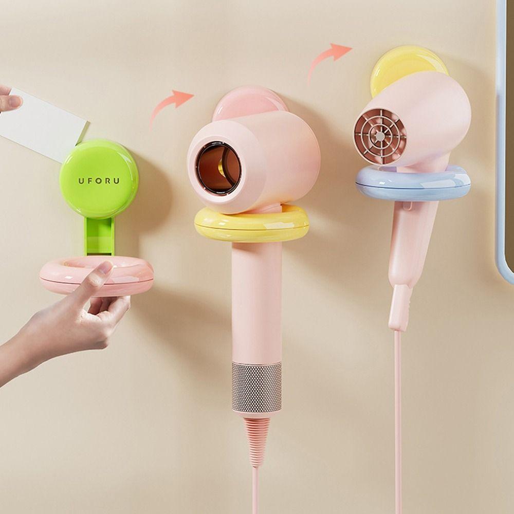 Plastic Hair Dryer Racks Punch Free Hair Dryer Storage Shelf Blow Dryer Holder  Bathroom