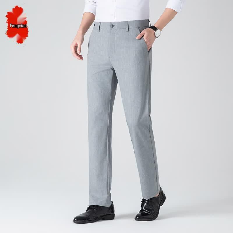 Fengxiao N262B666 Men s Straight Fit Trousers 31 серый
