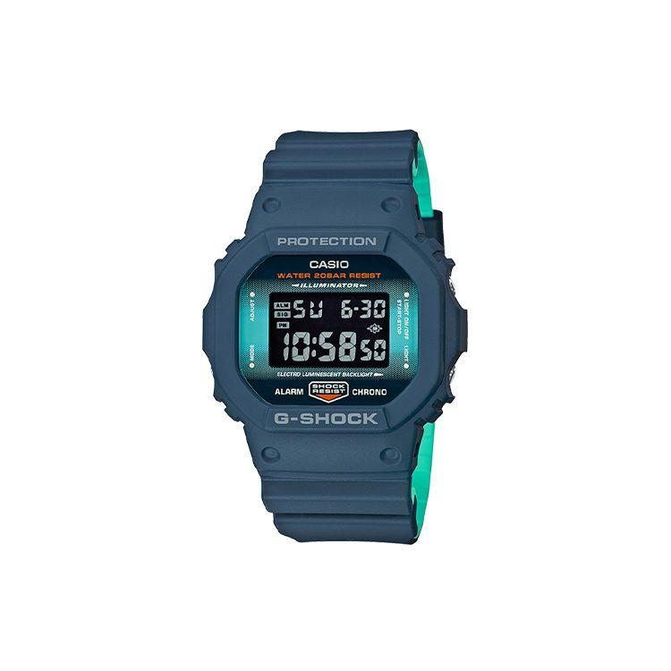 Casio Men's Blue G-Squad G-Shock Series 200M Water Resistant Quartz Watch Resin Strap Watches Dw-5600Cc-2Dr