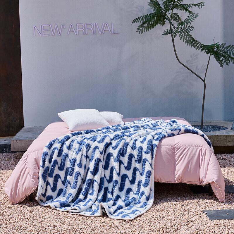 Mercury Home Textiles Rice Grain Fleece Blanket