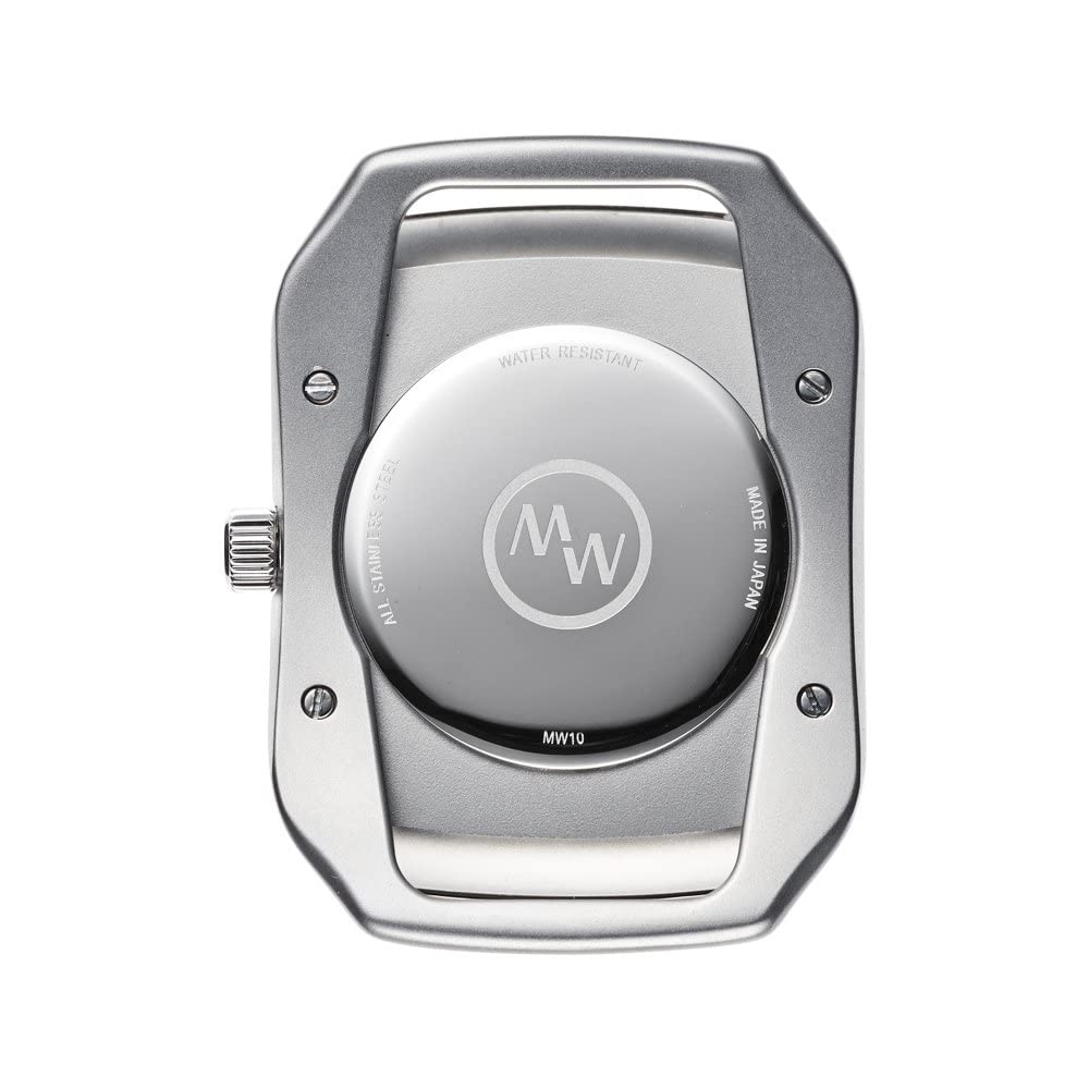 MASTER WORKS Quadrangle Made in Quartz Leather Square Black MW10SB-GCBRO8 Men's Watch, Japan, Movement, 33mm, Strap, Shape,