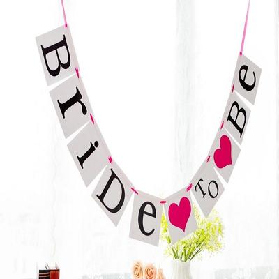 BRIDE TO BE Bunting Garland Banner Hens Night Wedding Party Photo Prop Decor