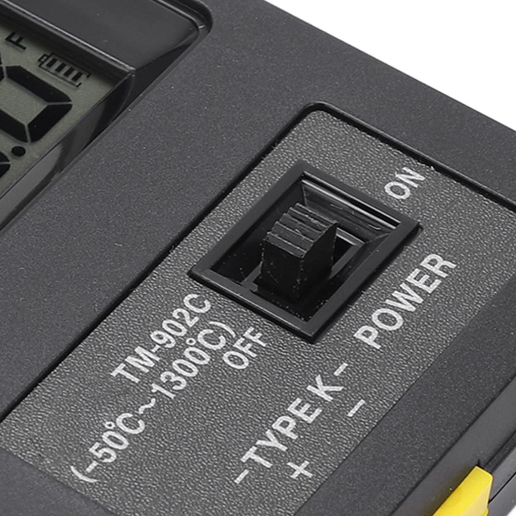 Mumisuto Thermocouple Thermometer Industrial Digital Thermometer with Surface Thermocouple LCD Cold Spot Bent Temperature Range for Measureing and