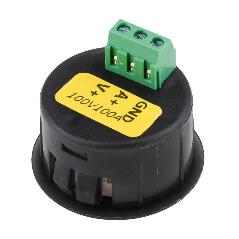 DC5-100V Digital Voltmeter LED Digital Display Circular Voltmeter Car Voltage Current Meter Volt Detector Tester Monitor Panel