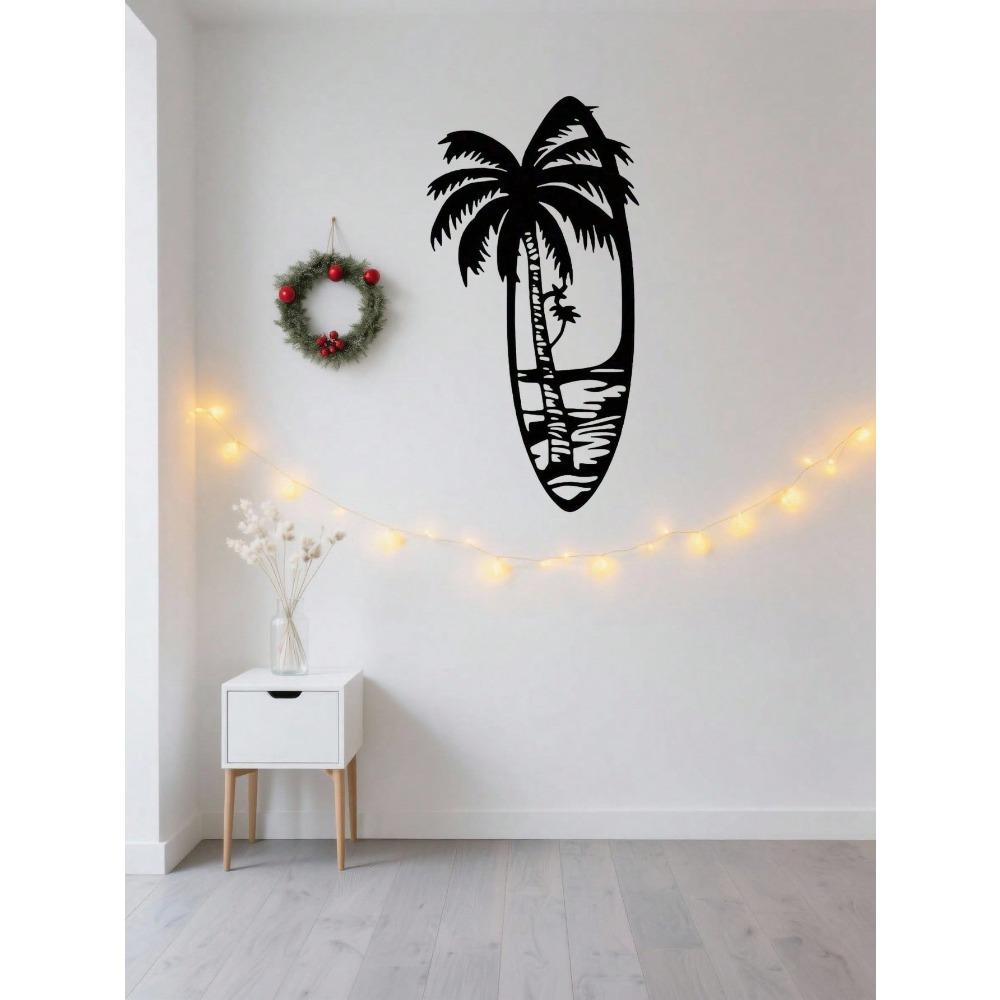 Vintage Surf Metal Wall Art Weatherproof Beach Decor Indoor Outdoor Patio Gift
