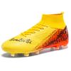 High quality large size high top football shoes men's football shoes lawn AG spike training shoes female student competition sports shoes