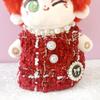 Tweed Plüsch Kleiderset (Kleid & Band) für 10-15cm Puppen, Rot [Gebraucht]