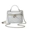 Classic diamond chain bag women's mini lipstick bag versatile portable box bag fashionable shoulder messenger bag