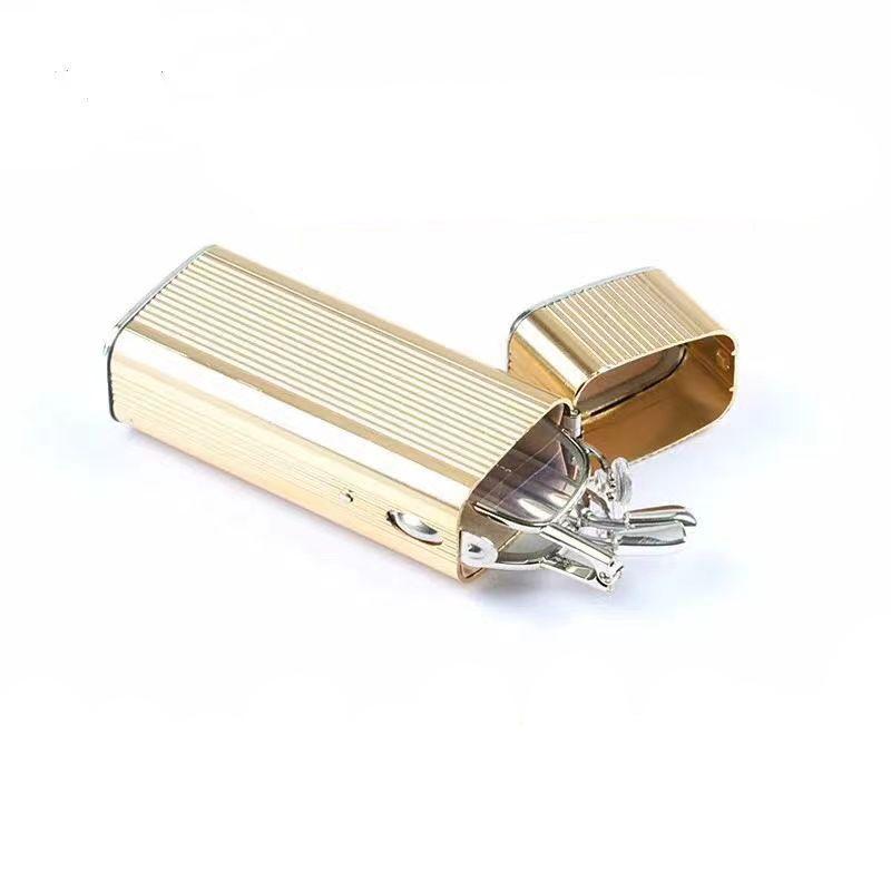 

Квадратные очки для чтения для мужчин и женщин, анти-синий свет, металлическая оправа, пресбиопические очки, компьютерные прямоугольные очки +1,5 +2,0 с футляром +250 золотой