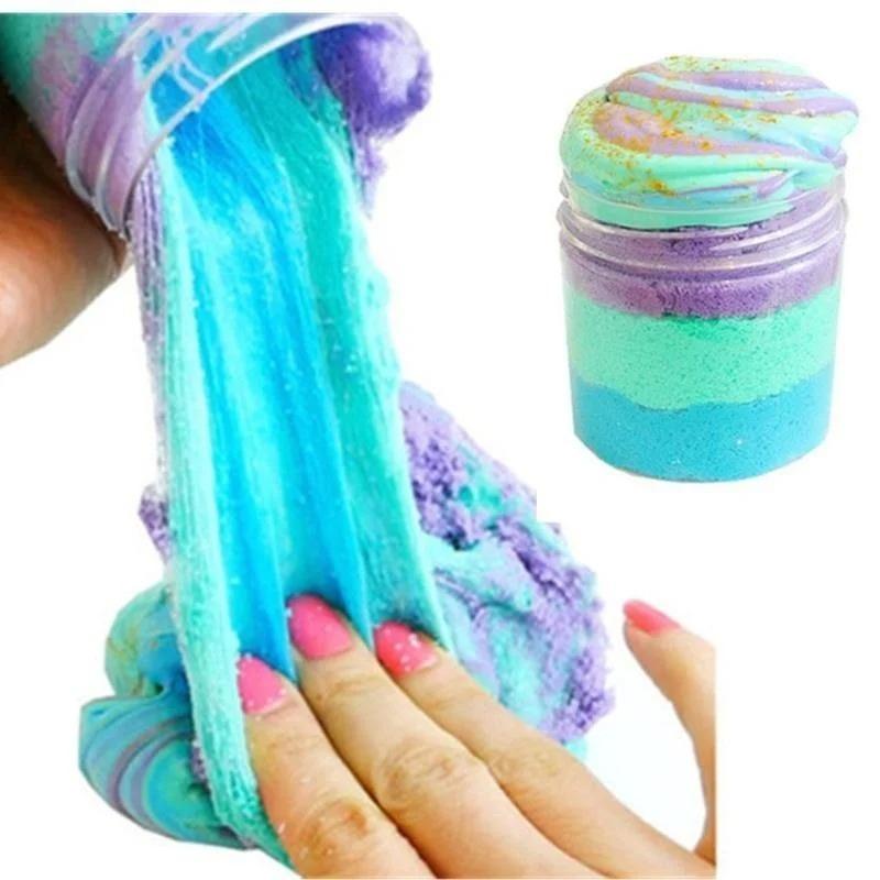 Colorful Mixing Cloud Slime Squishy Scented Stress Kids Clay Kids Toy Sludge Cotton Mud To Release Clay Toy Plasticine Gift