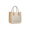 Michael Kors Heidi Color Block Striped Tote Bag Women Tote Vanilla Camel 30S2GH6T6U-170