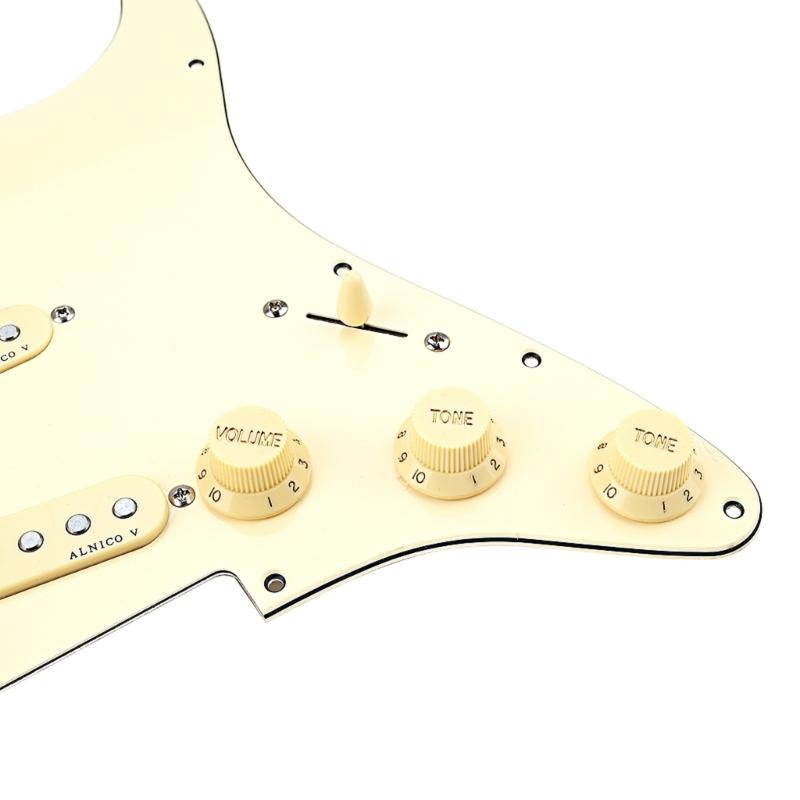 Loaded Prewired Pickguard 11 Holes Electric Guitar Single-Coil Pickup Pickguard Prewired Scratch Plate Replacement