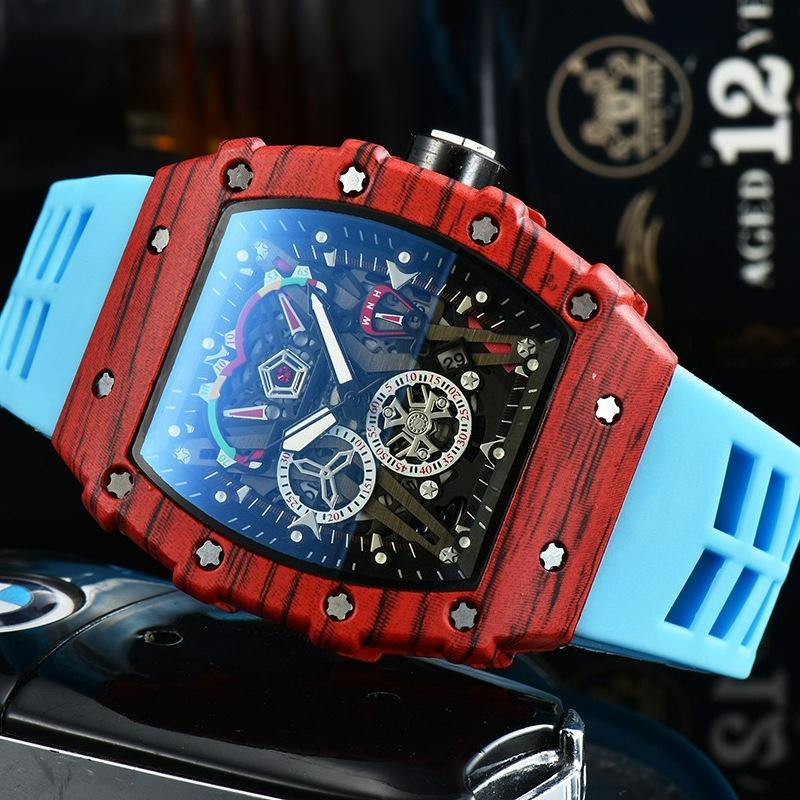 New, Barrel-Shaped Hollow Business Men's Quartz Calendar Watch