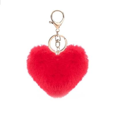 Portachiavi Pom Pom Cuore d'Amore Carino Bobble Amorevoli Portachiavi Pom Pom Soffice Portachiavi Portachiavi Per Borsa Ragazza Chiavi Auto Ciondolo