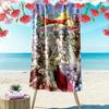 Dragon Quest Print Beach Towel, Large Soft Quick Dry Towel for Beach Camping Swimming
