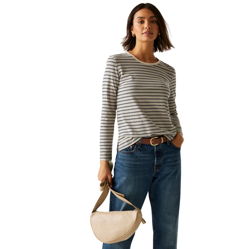 Regatta Womens/Ladies Federica Stripe Long-Sleeved T-Shirt