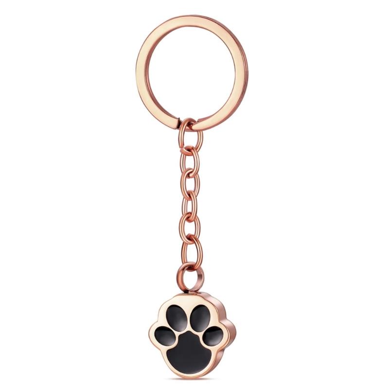 Paws Print Cremation Jewelry Stainless Steel Urn Pendants Double Use As Pet Memorials Keepsakes