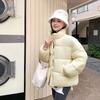 New Cotton-padded Jacket Female Korean Version of Short Short Short Cotton-padded Coat Padded Cotton-padded Jacket Bread Winter Coat.