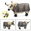 Symulacja Bull OX Yak Figurka zwierzątka Model PVC Dekoracja stołu Zabawka edukacyjna dla dzieci