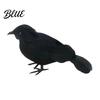 Festival Atmosphere Props Realistic Black Crow Halloween Decor Lifelike Feathered Raven Figurine Prop Scary Outdoor Yard Decor for Haunted
