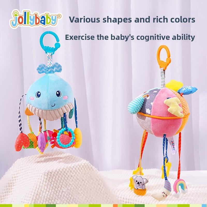 Whale Plush Baby Car Toy Hanging Mobile With Visual Stimuli For Sensory Development