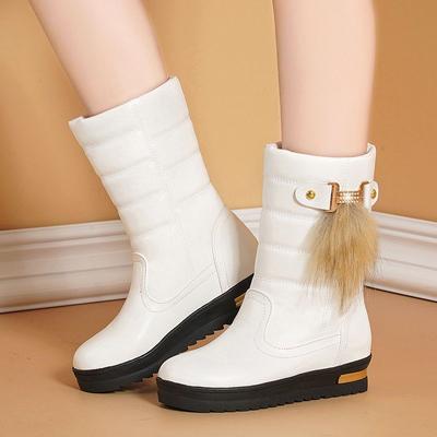 Winter Fur Snow High Boots Women Platform Shoes Trend 2025 New Mid-Calf Chelsea Women Boots Warm Shoes Short Plush Botas