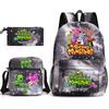 ONE PIECE heat transfer schoolbag primary school student printed backpack large capacity backpack backpack pencil case