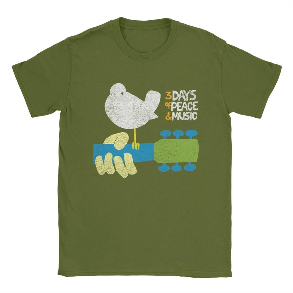 Woodstock Perched T-Shirt for Men Amazing Pure Cotton Tees Crew Neck Short Sleeve T Shirts Party Clothing