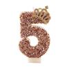 Glitter Number Candle: First Birthday Cake Decoration Prop