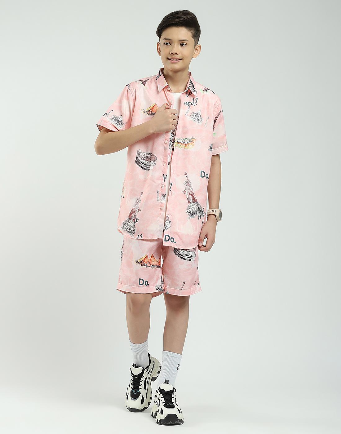

Monte Carlo Boy s Regular Fit Coordinate Set 9-10 Years розовый