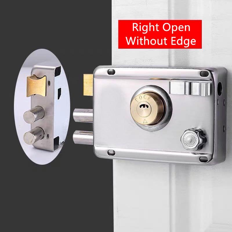 1Piece 2.0mm Thickness Exterior Iron Door Locks Insurance Anti-theft Security Lock Indoor Dormitory Gate Household Locker