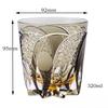 Edo Kiriko Hand-Carved Crystal Whiskey Glass