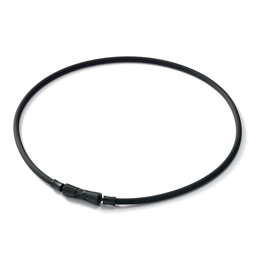 Colantotte TAO LIONE Magnetic Necklace TAO100 for Men and Women Matte Black x Black L (47cm)