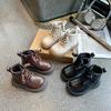Kids Motorcycle Boots British Style Boys Girls Ankle Boots Handsome Versatile 2024 New Fashion Children Short Boots Soft Sole